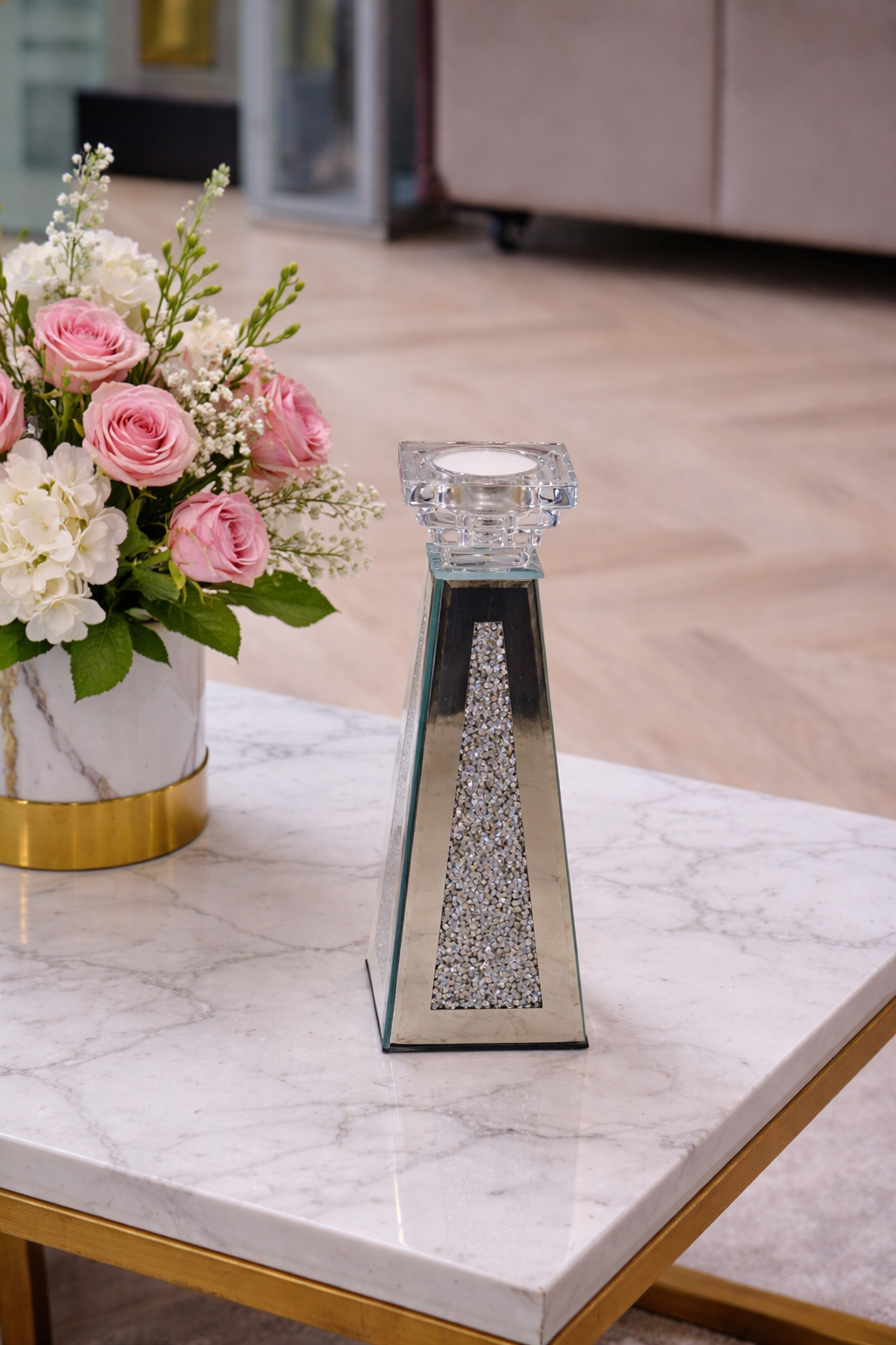 The Crystal Prism Candle Holder – Medium