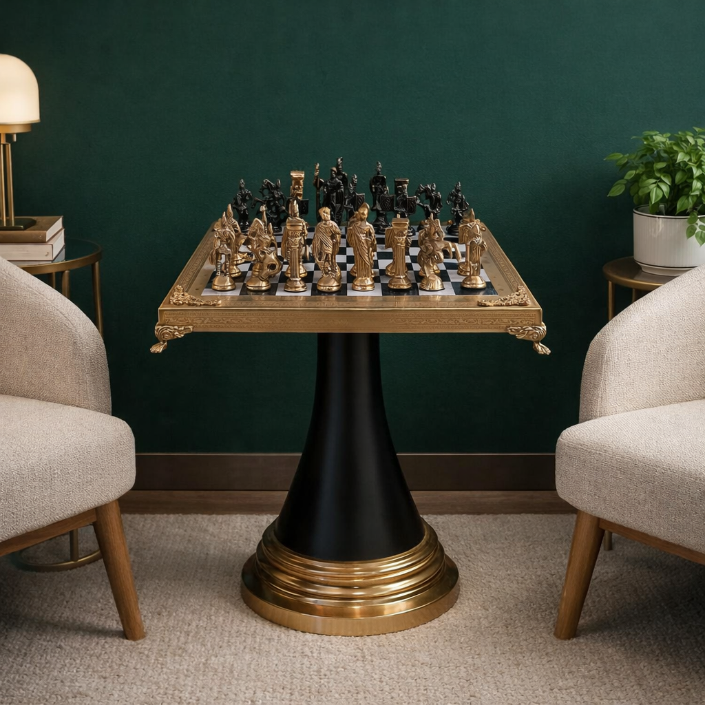 The Grandmaster's Throne Chess Table Set