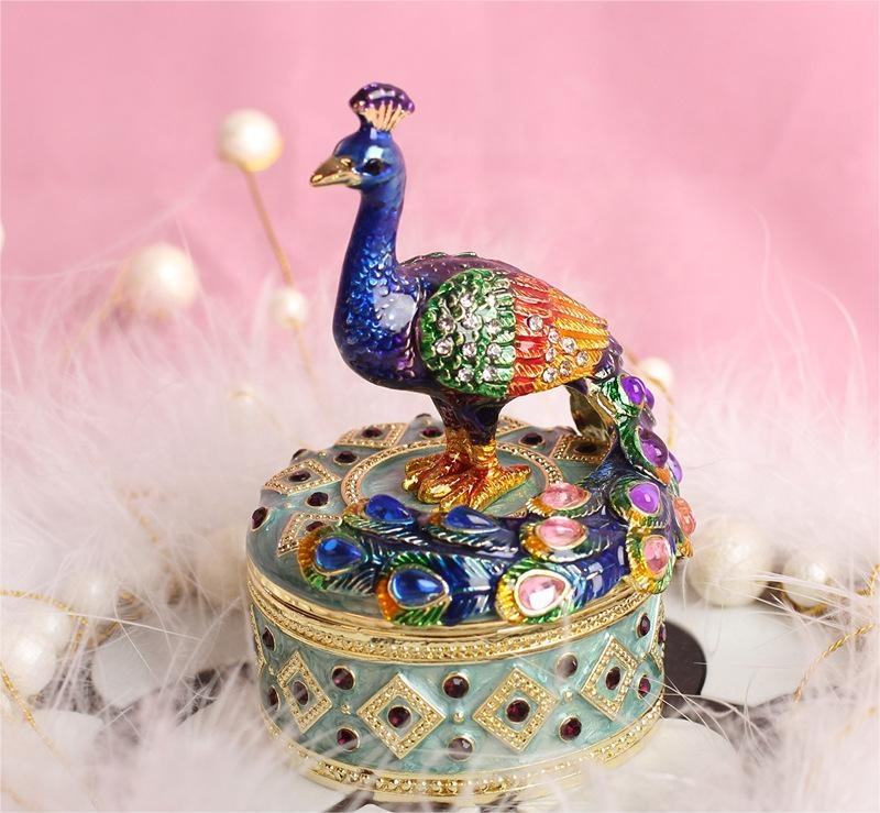 The Imperial Peacock Trinket Box
