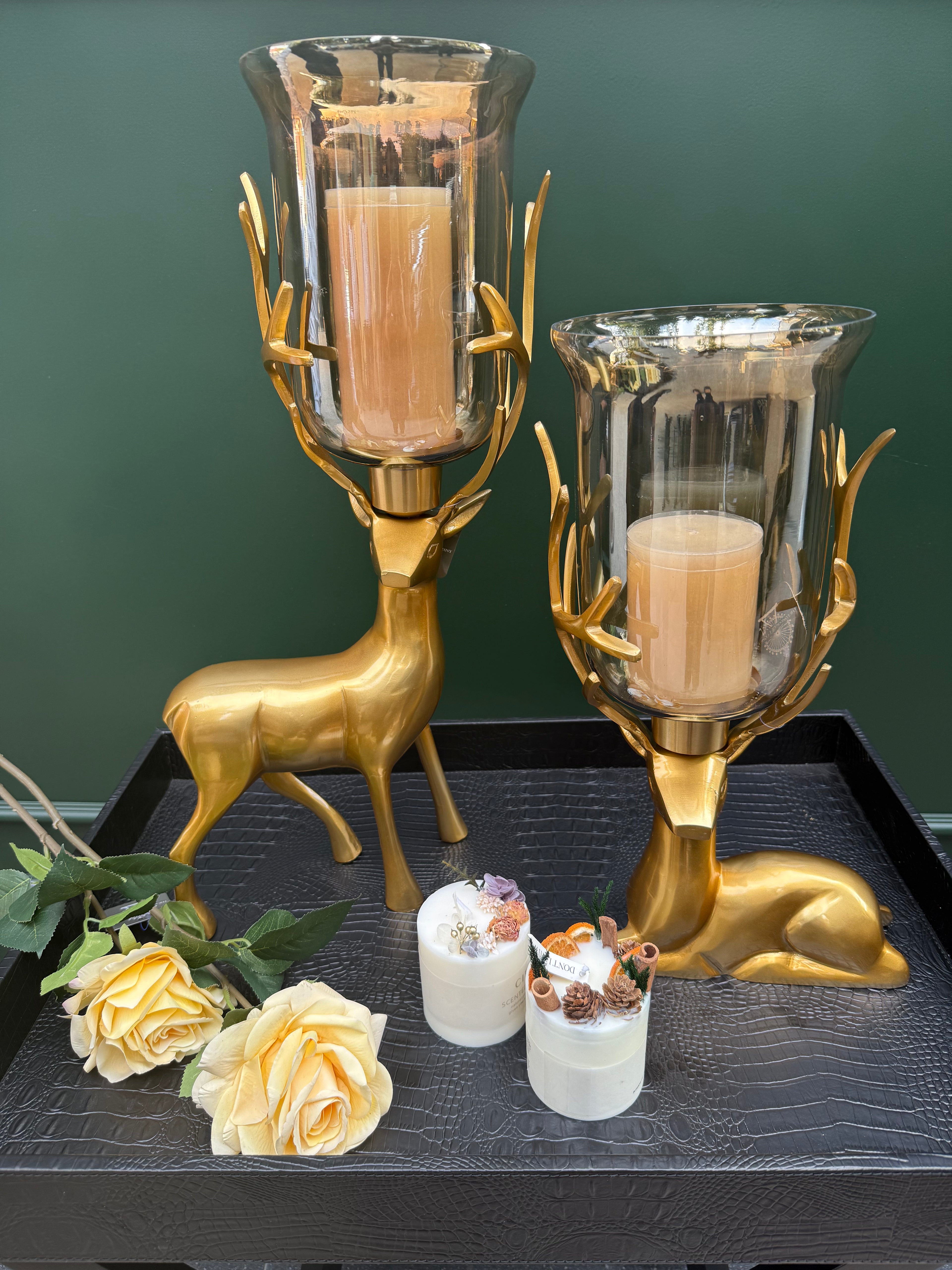 The Majestic Antler Candle Holder - Sitting Position