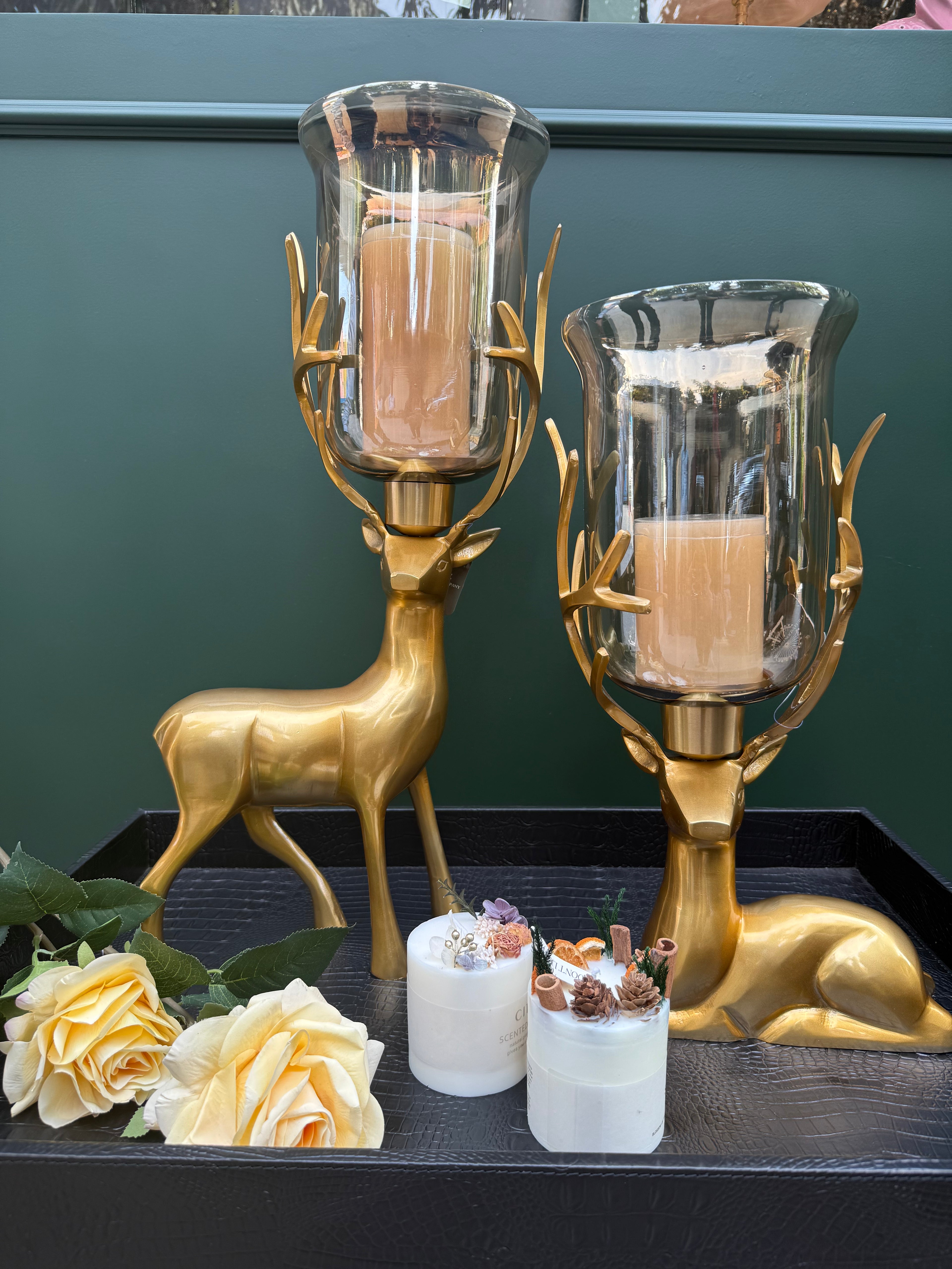 The Majestic Antler Candle Holder - Sitting Position