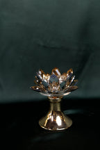 Golden Lotus Glow Candle Stand – Small