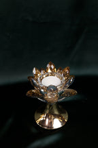 Golden Lotus Glow Candle Stand – Small