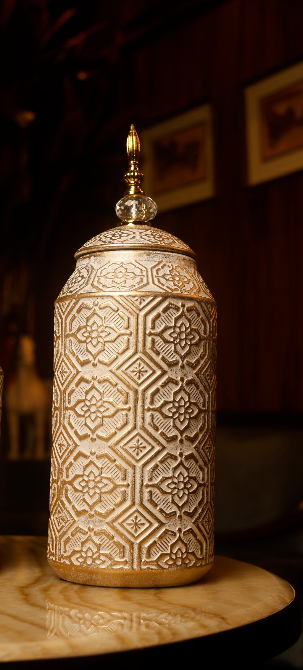 Golden Mirage Temple Jar – Large