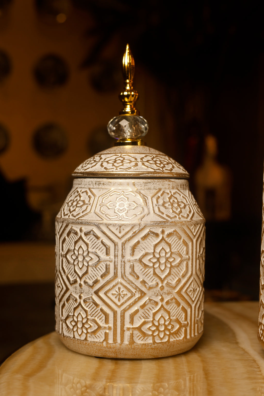 Golden Mirage Temple Jar – Small