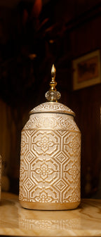 Golden Mirage Temple Jar – Medium