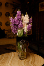 The Amethyst Wave Glass Vase