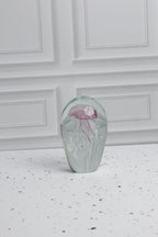 The Ocean Jellyfish Bloom Crystal Sculpture - PINK