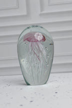 The Ocean Jellyfish Bloom Crystal Sculpture - PINK