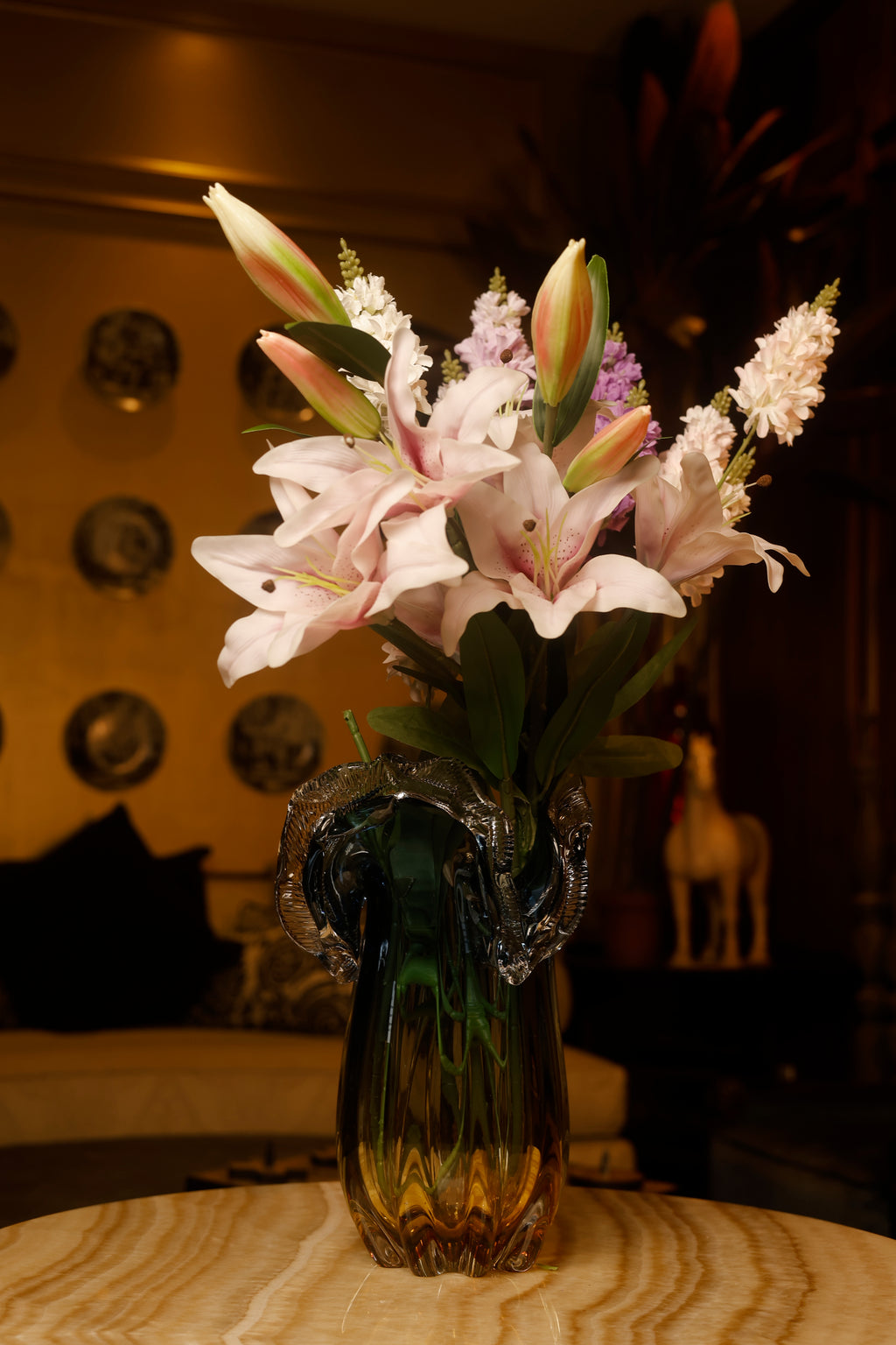 The Blue Mirage Glass Vase