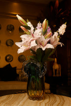 The Blue Mirage Glass Vase