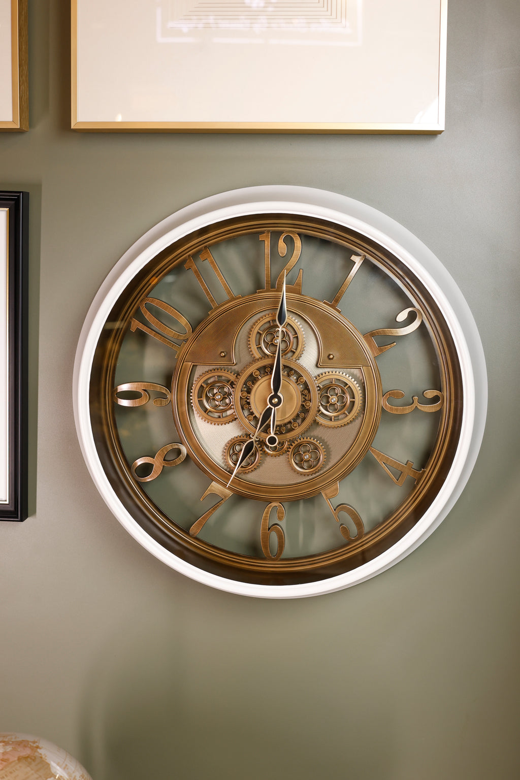 Eterna Gear Wall Clock - White