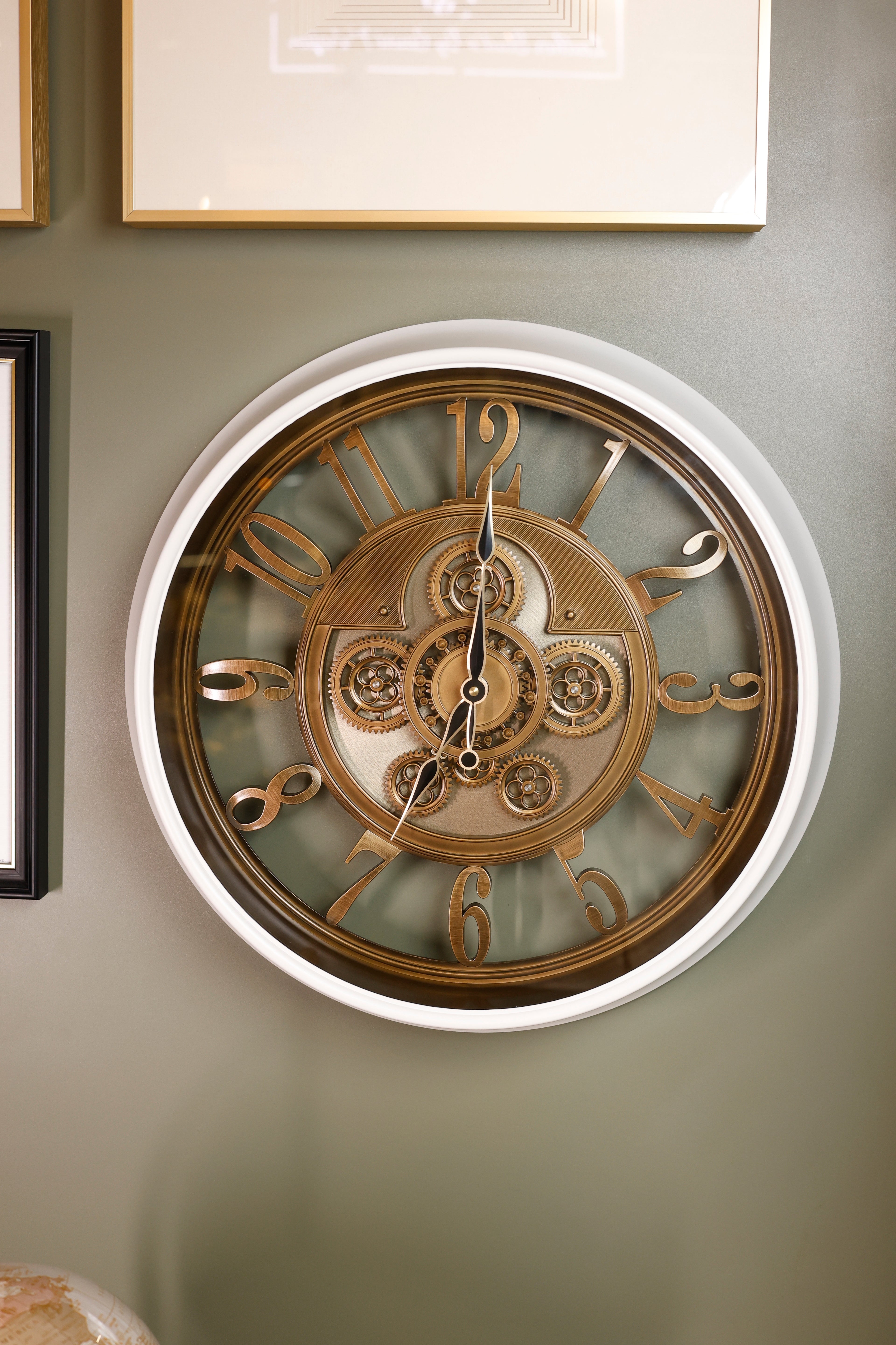 Eterna Gear Wall Clock - White