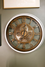 Eterna Gear Wall Clock - White