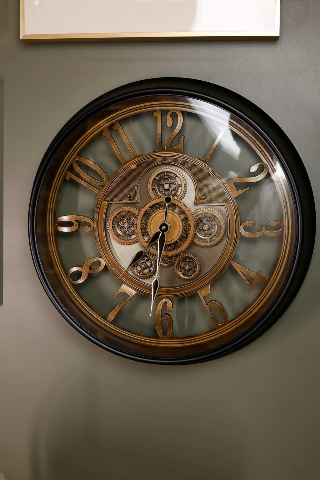 Eterna Gear Wall Clock - Black