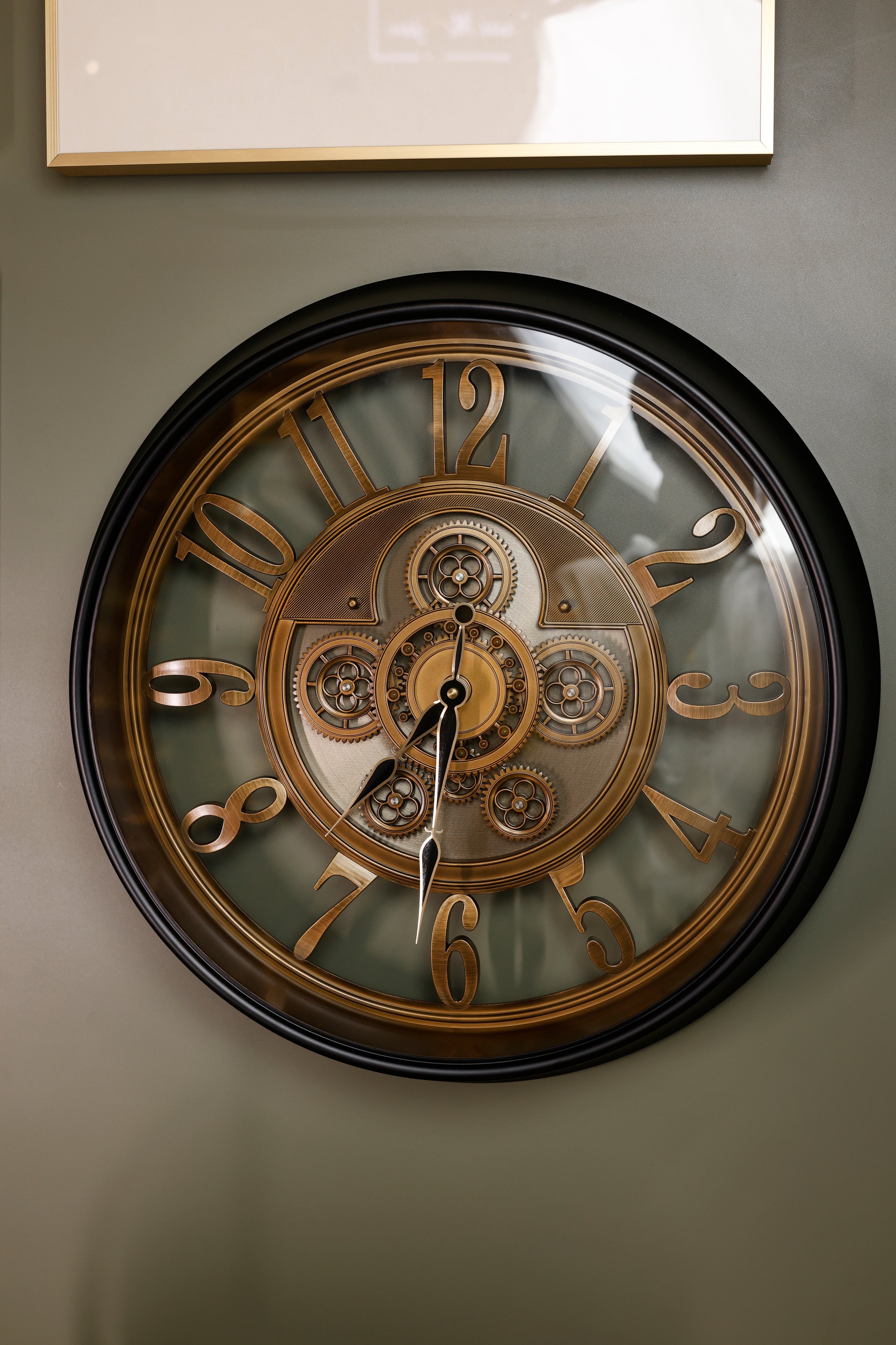 Eterna Gear Wall Clock - Black