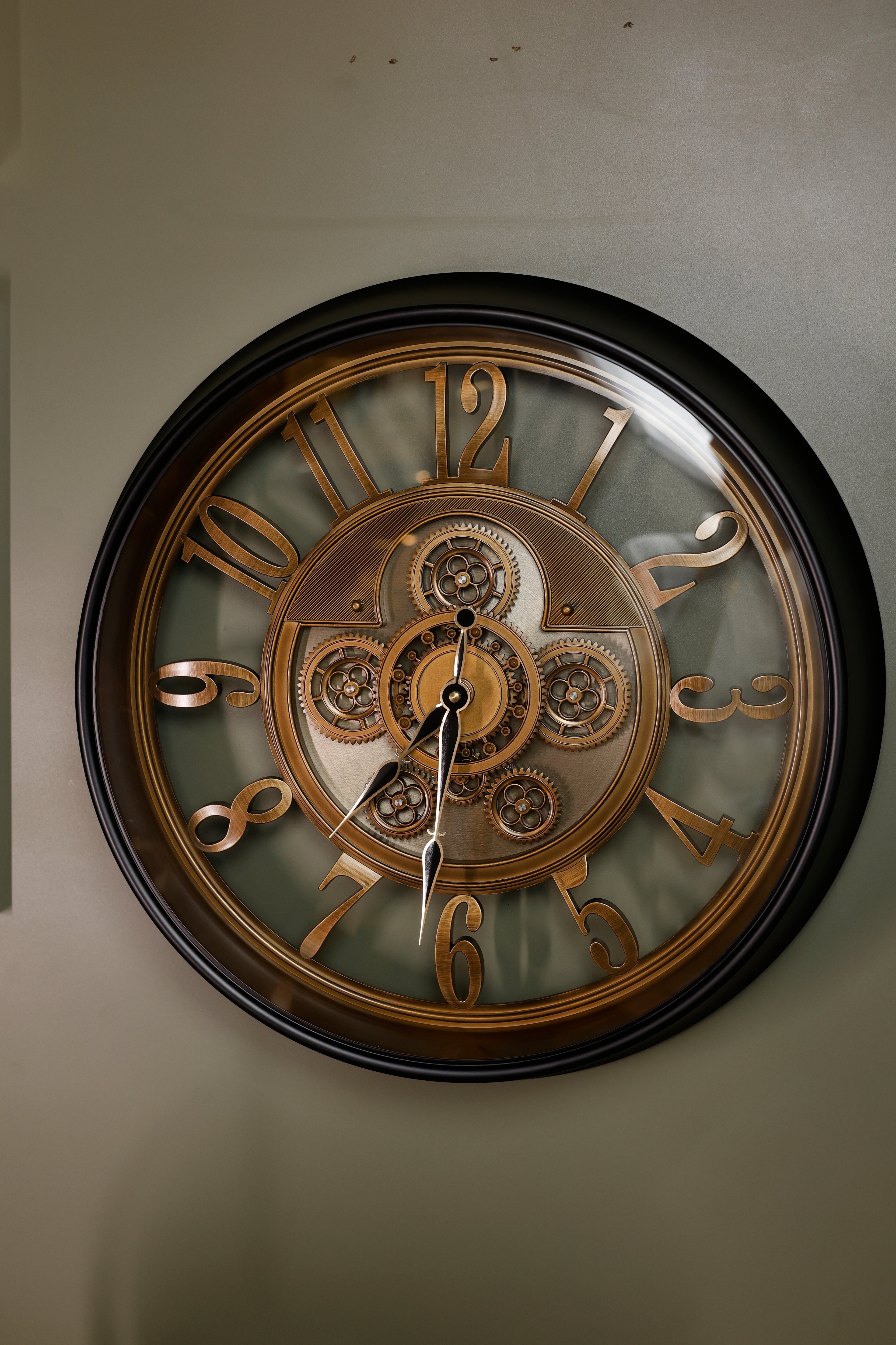 Eterna Gear Wall Clock - Black