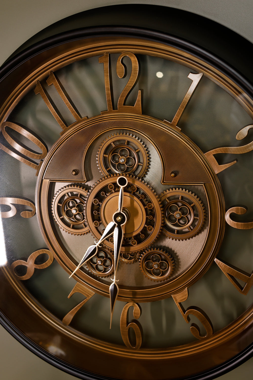 Eterna Gear Wall Clock - Black