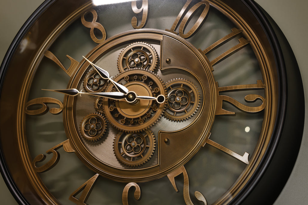 Eterna Gear Wall Clock - Black