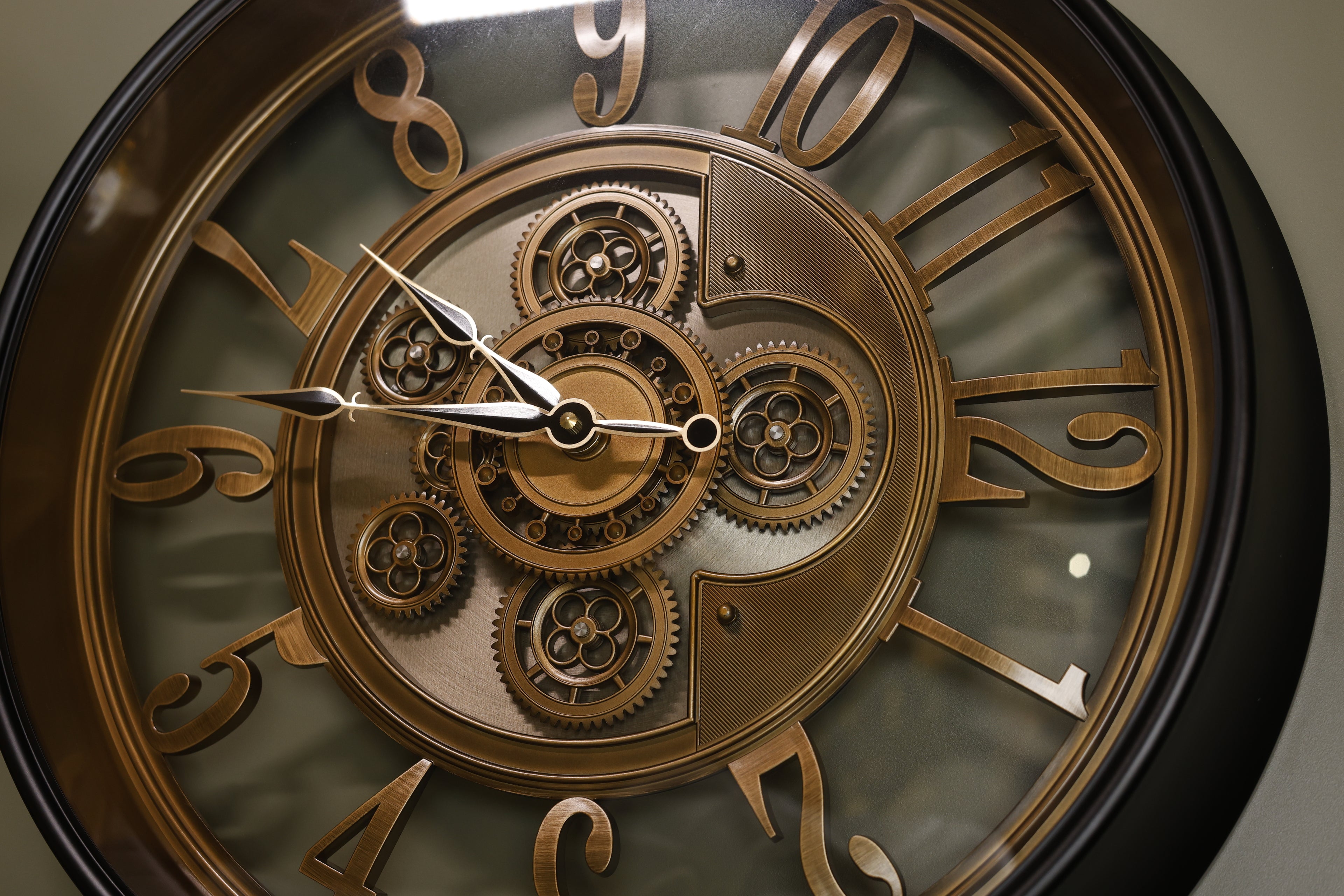 Eterna Gear Wall Clock - Black
