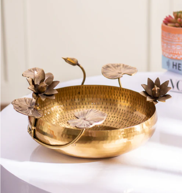 Lotus Pond Handcrafted Bowl Urli - Small