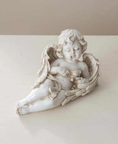 The Celestia Resting Cherub Figurine