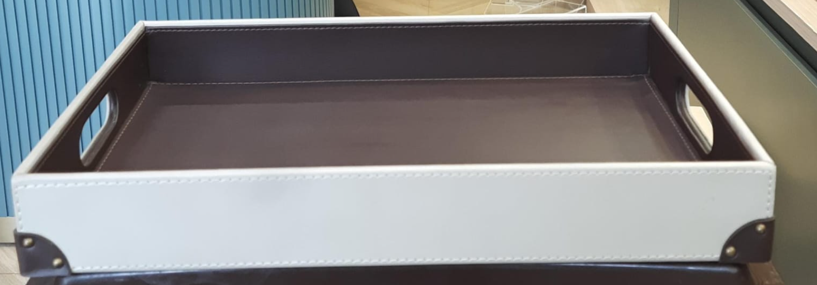Soho Luxe Leather Serving Tray - Large