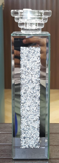 The Mayfair Crystal Column Candle Stand - Large