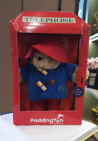 Paddington Bear in the Phone Booth