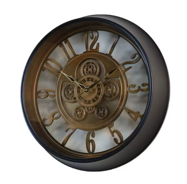 Eterna Gear Wall Clock - Black