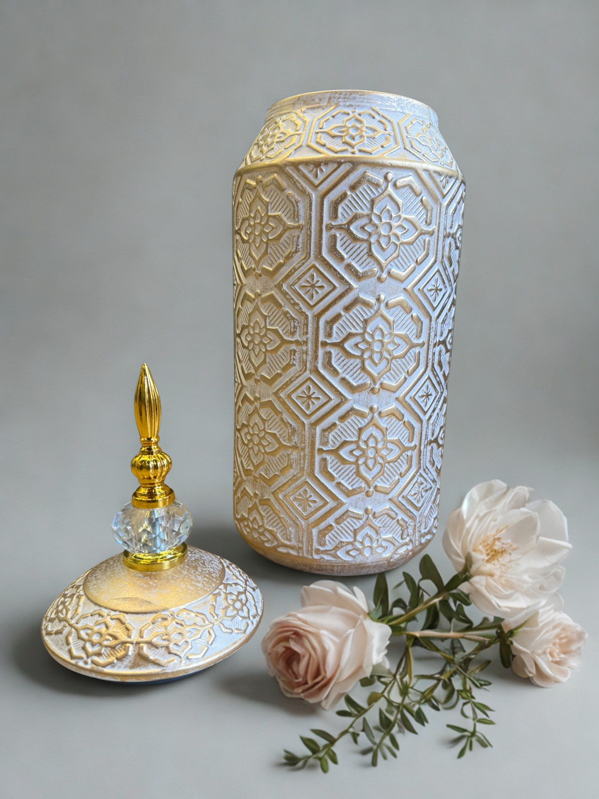 Golden Mirage Temple Jar – Large