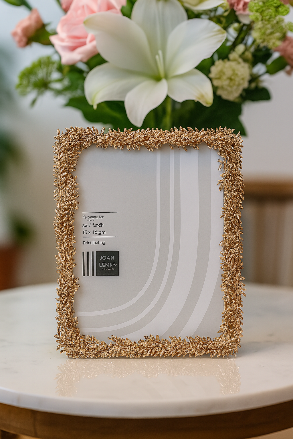 The Elmsworth Gold Coral Frame