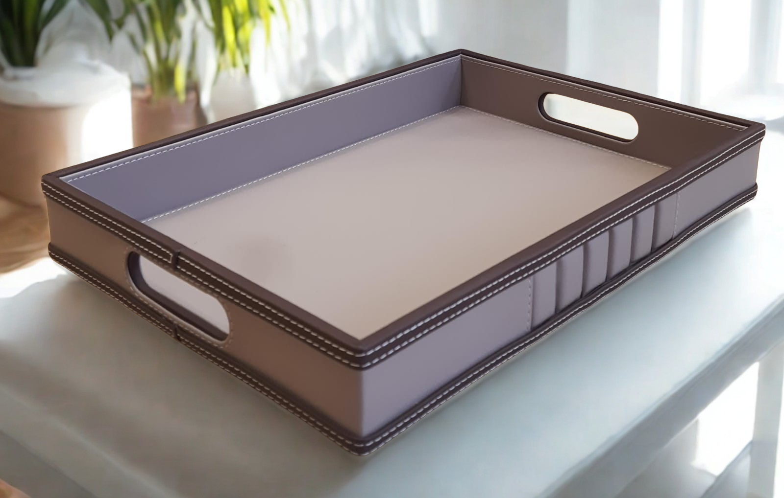 Primrose Luxe Leather Serving Tray - Large