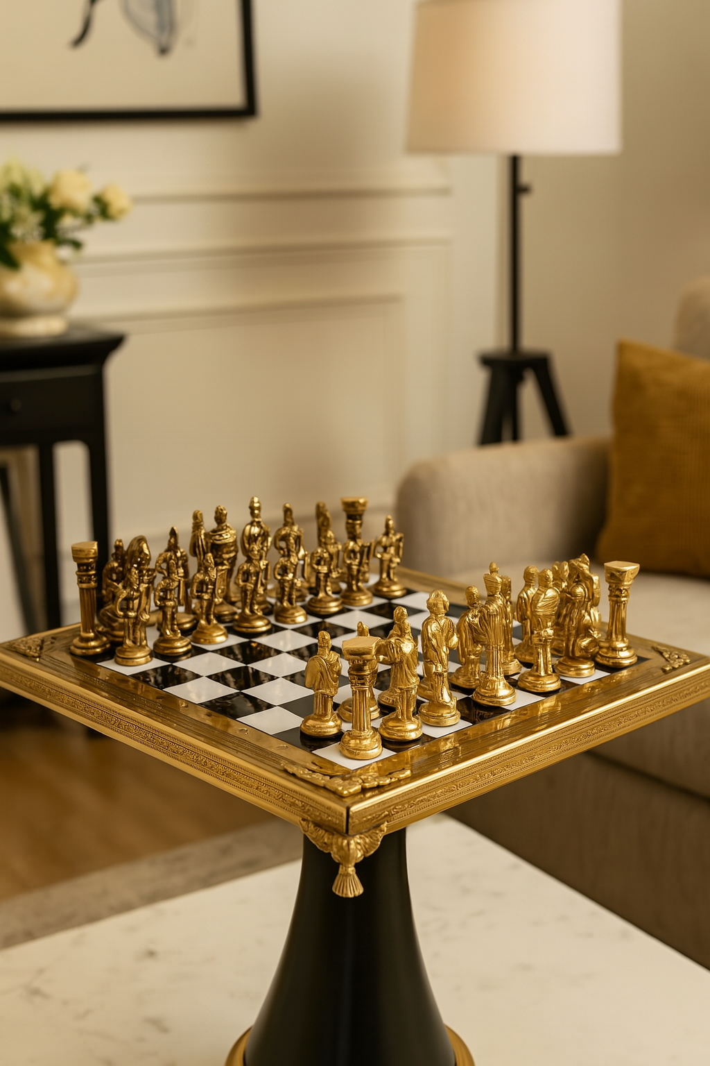 The Grandmaster's Throne Chess Table Set