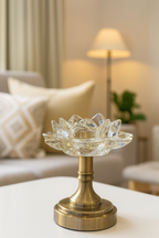 The Elara Lotus Candle Stand - Large