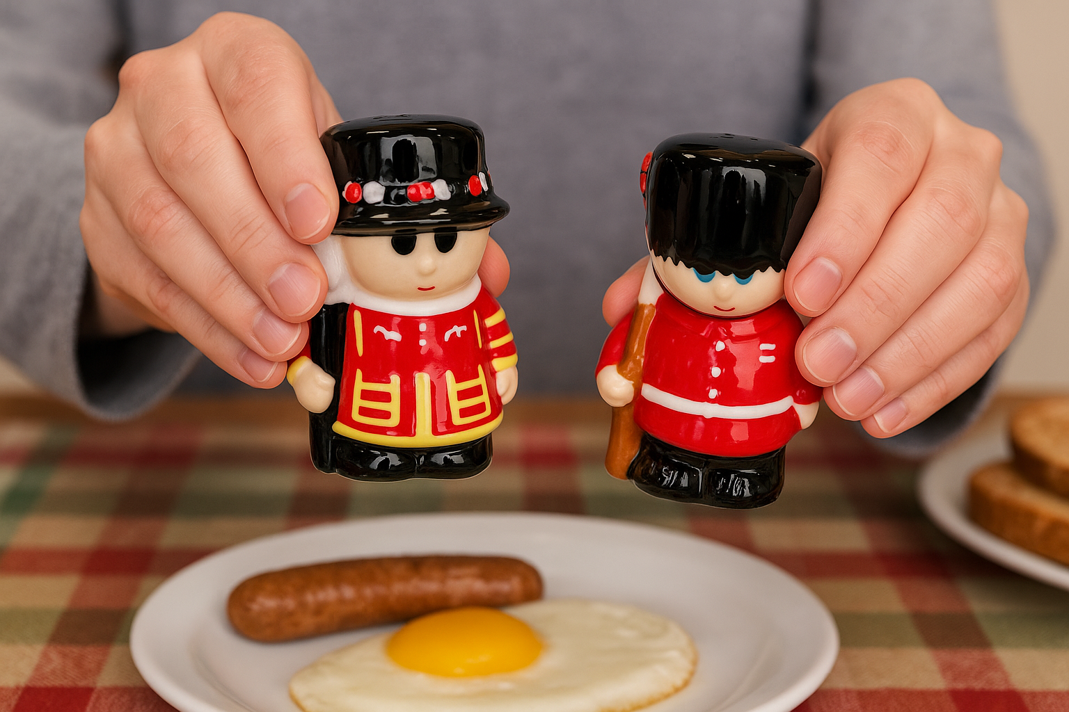 Salt & Pepper Shakers – Queen’s Guard & Beefeater