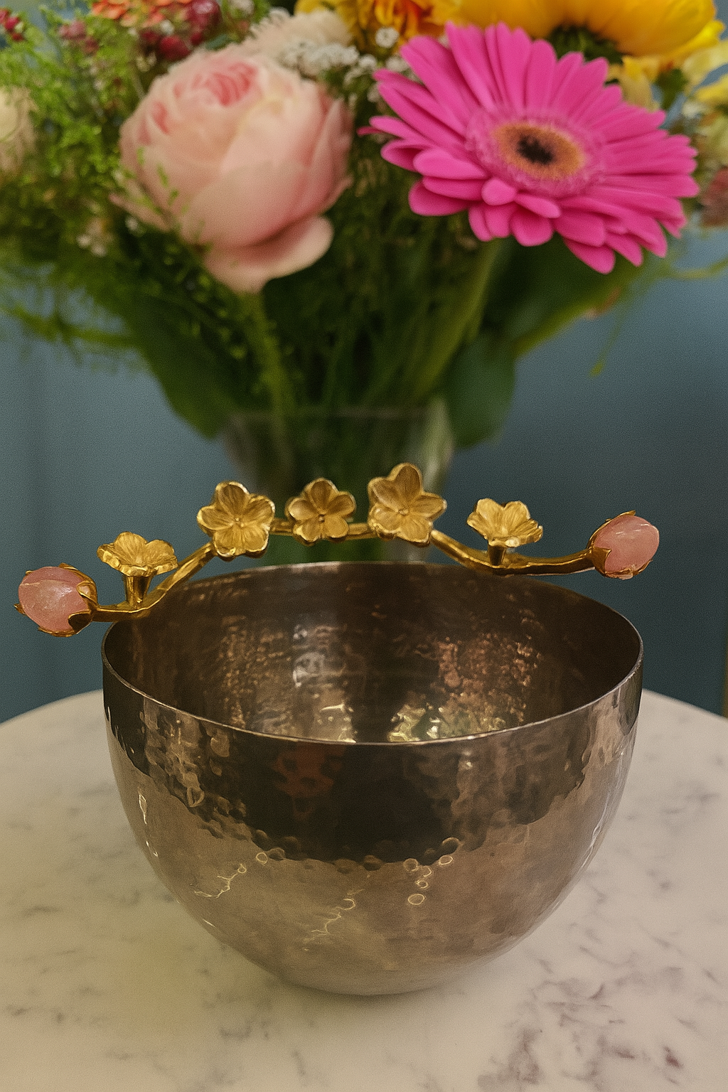 The Amara Bloom Hammered Bowl