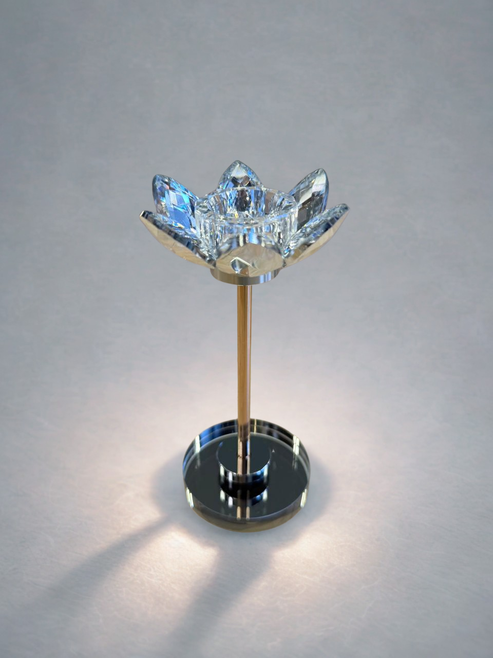 Crystal Lotus Candle Stand – Small