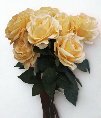 The Mayfair Velvet Rose – Butter Yellow