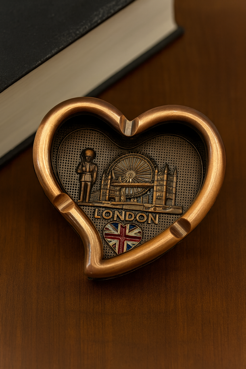 Timeless London Heart Ashtray – Bronze