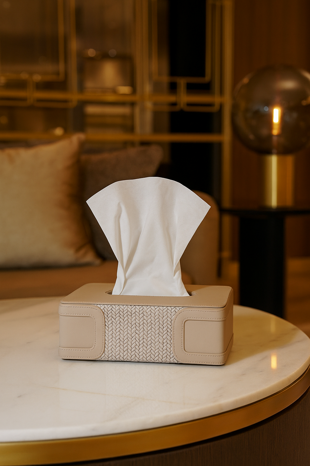 Camellia Tissue Box Holder