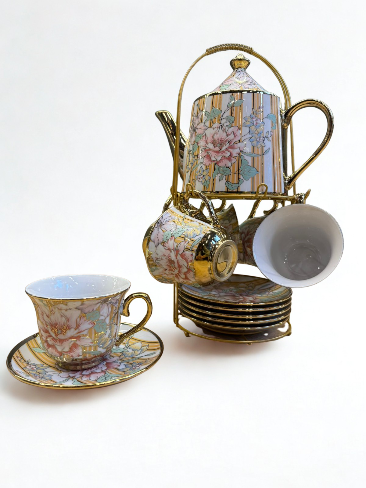 Palace Bloom Tea Set - Yellow