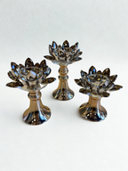 Golden Lotus Glow candle stand - Large