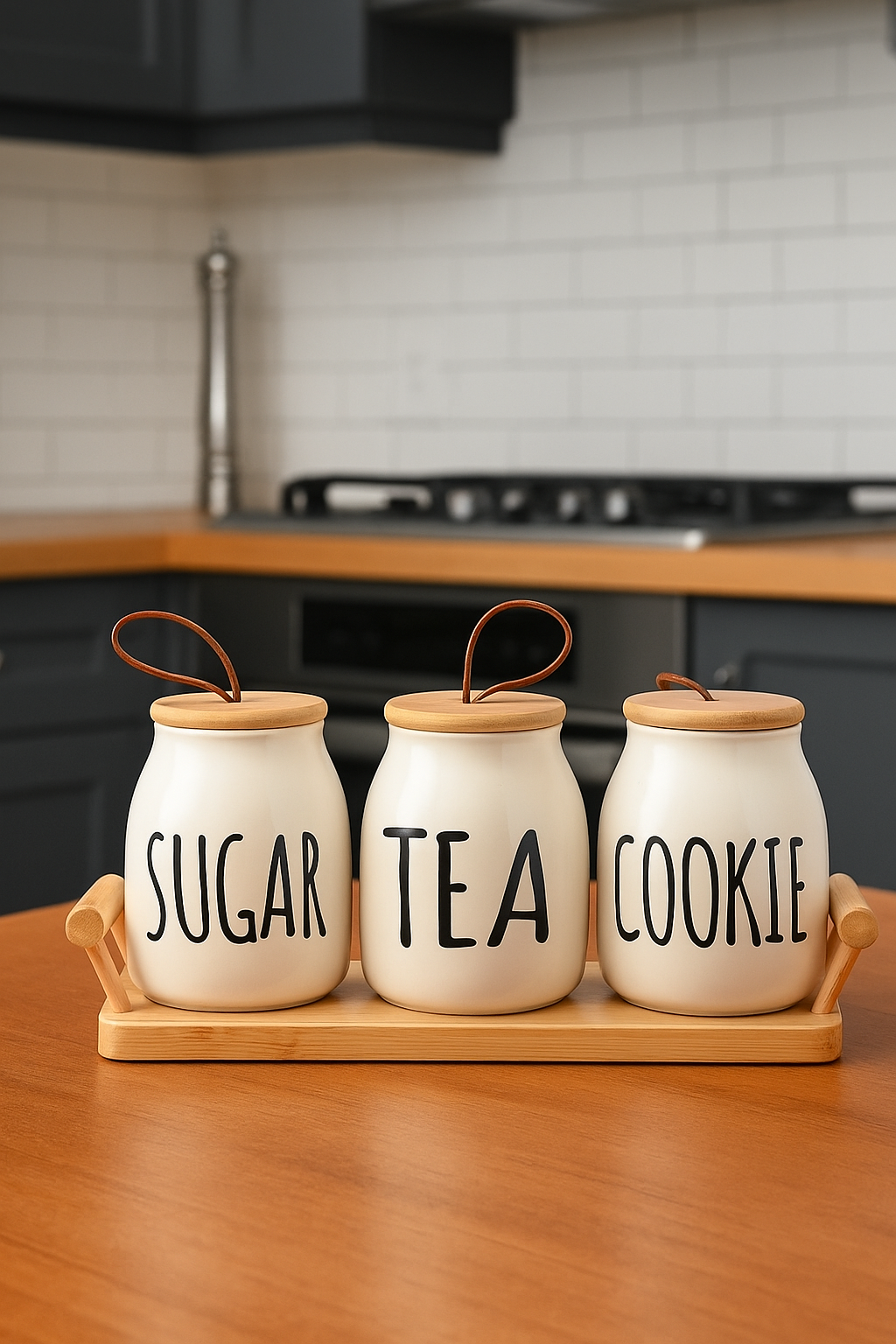 The Rustic Charm Kitchen Jar Set