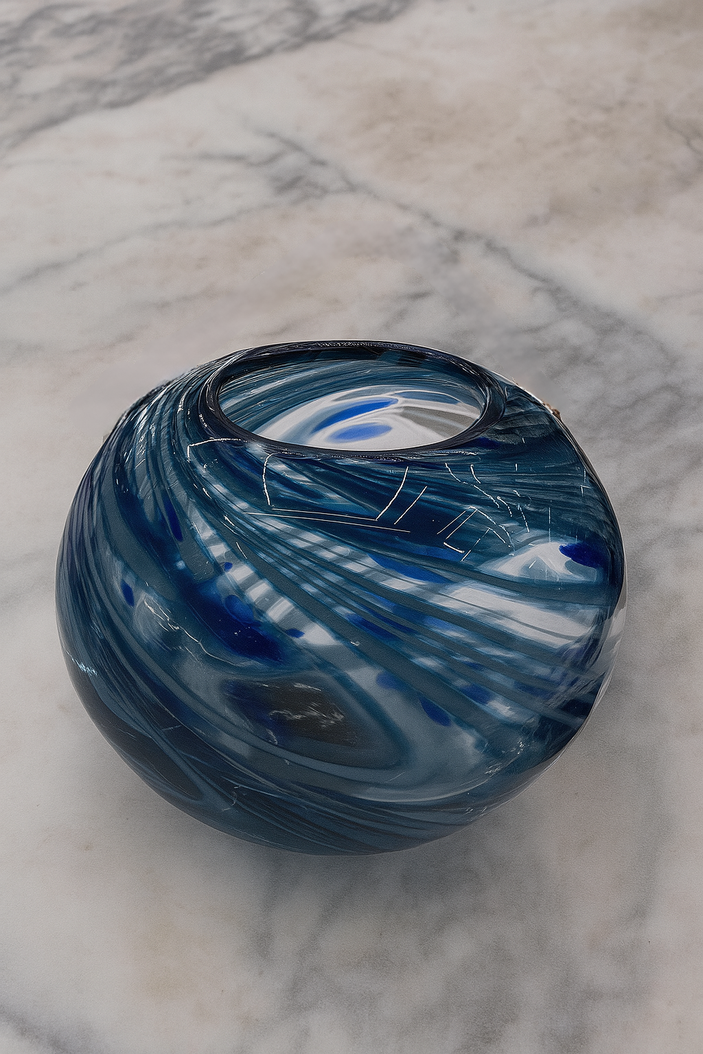 The Ocean Swirl Glass Bowl