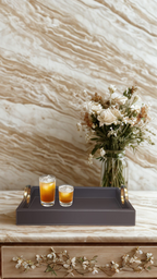 Windsor Luxe Bar Leather Tray - Large