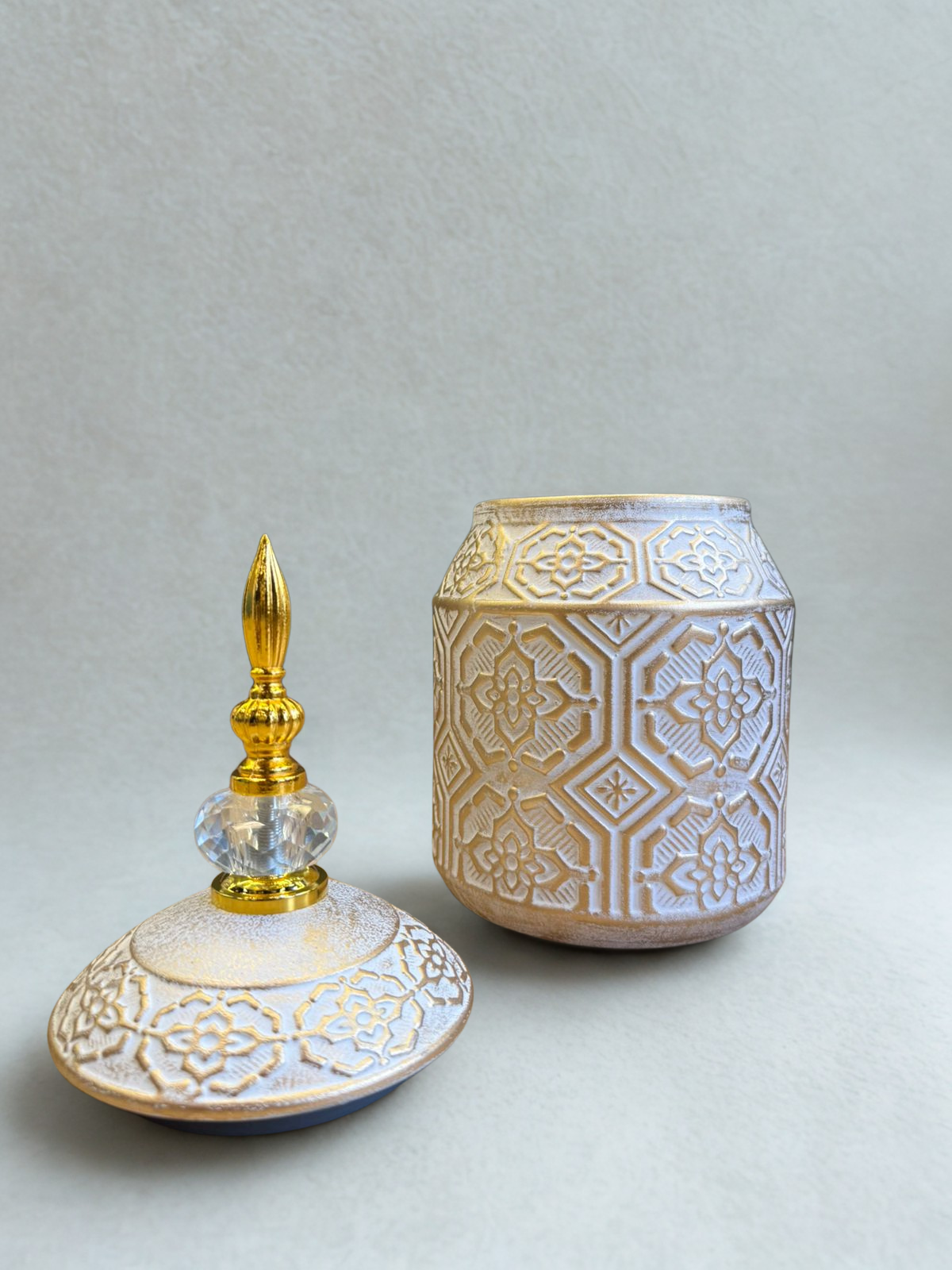 Golden Mirage Temple Jar – Small