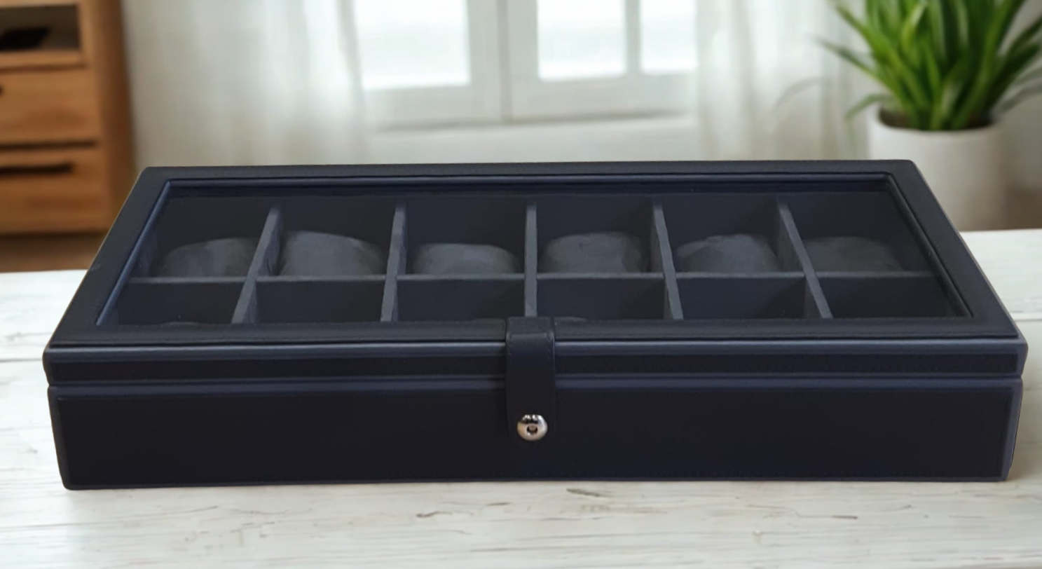 Knightsbridge Watch Case – Navy Blue