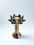 Golden Lotus Glow candle stand - Large