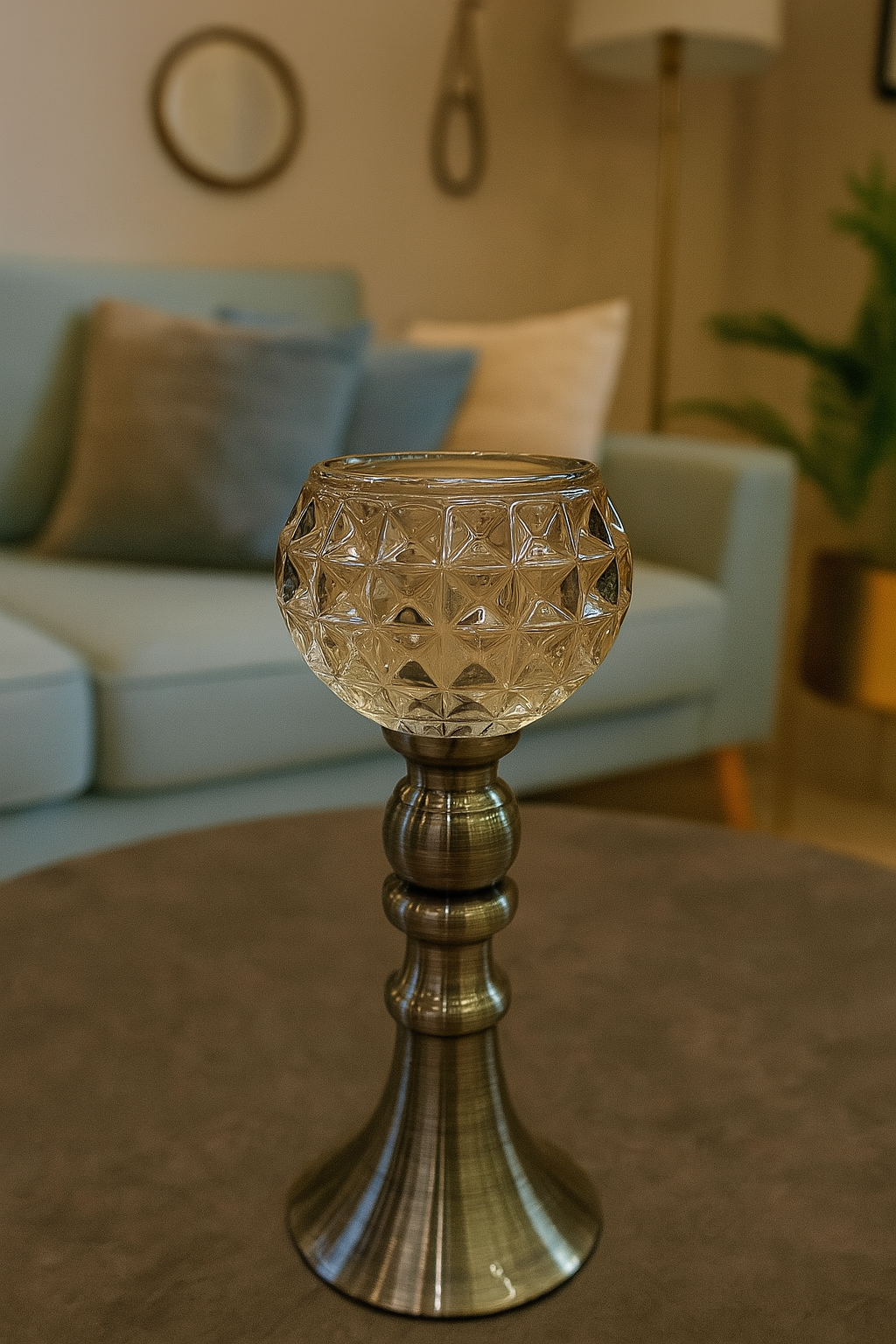 The Windsor Halo Candle Holder - Medium